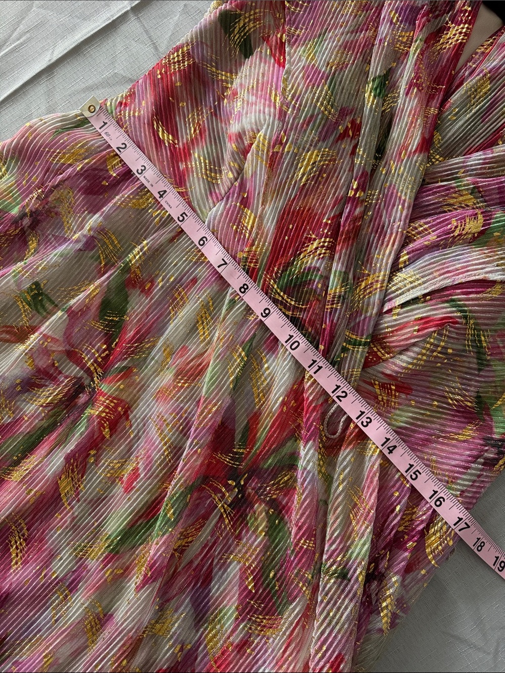 Jessica Howard Pink and Gold Floral Maxi Dress - Picture 10 of 11